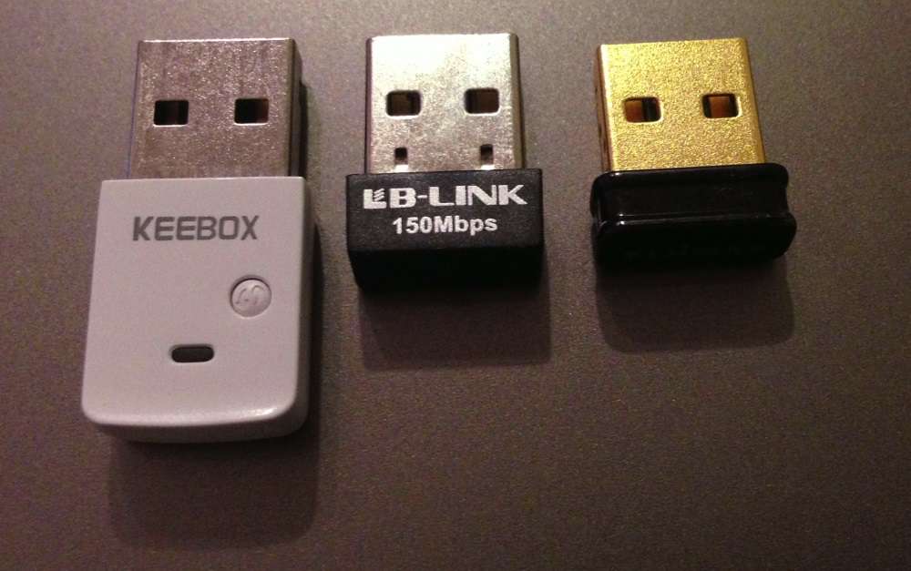 Keebox, B-Link, Edimax adapters